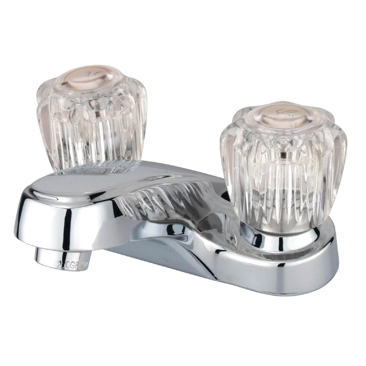 Kingston Tulare GKB161LP - Americana Double-Handle 3-Hole Deck Mount 4-Inch Centerset Bathroom Faucet, Polished Chrome — image 1